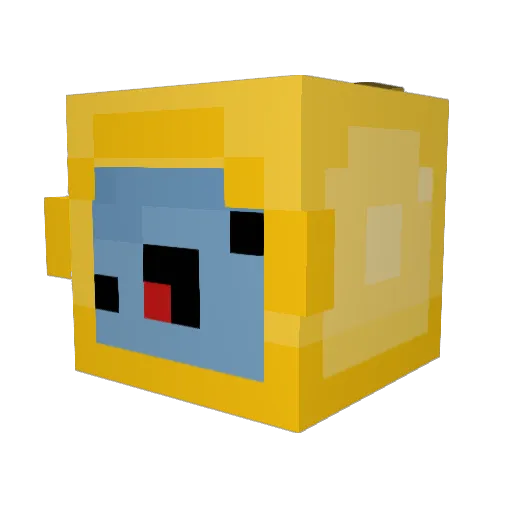 London38380 Minecraft avatar head, 3D render
