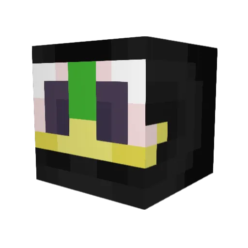 LondonBus Minecraft avatar head, 3D render