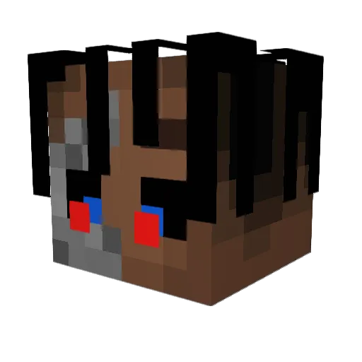 London_Scamer Minecraft avatar head, 3D render