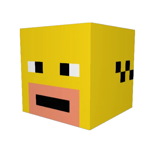 Londonistan Minecraft avatar head, 3D render