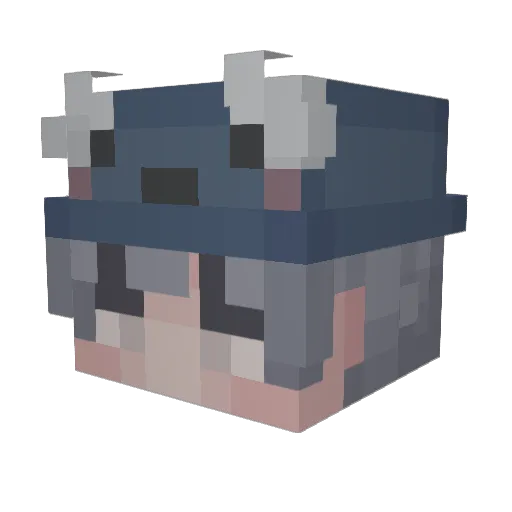 Londro24 Minecraft avatar head, 3D render
