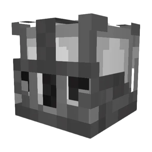Lone4 Minecraft avatar head, 3D render