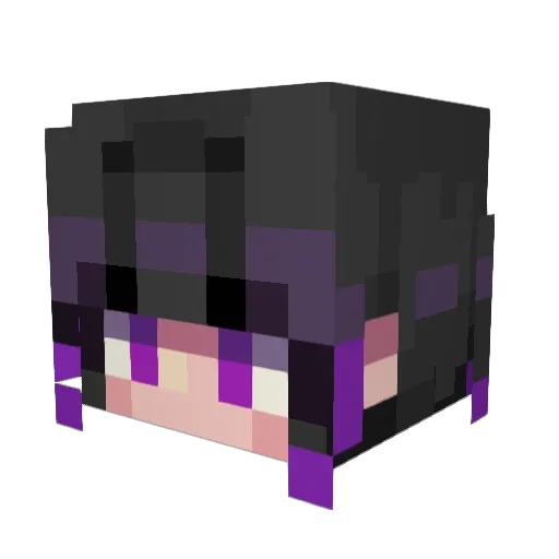 LoneBirb Minecraft avatar head, 3D render