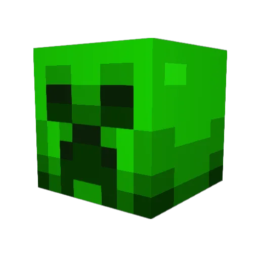 LoneCitizen Minecraft avatar head, 3D render