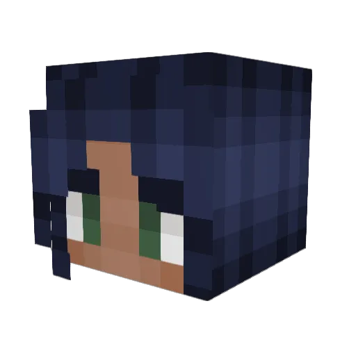 LoneMedusa Minecraft avatar head, 3D render