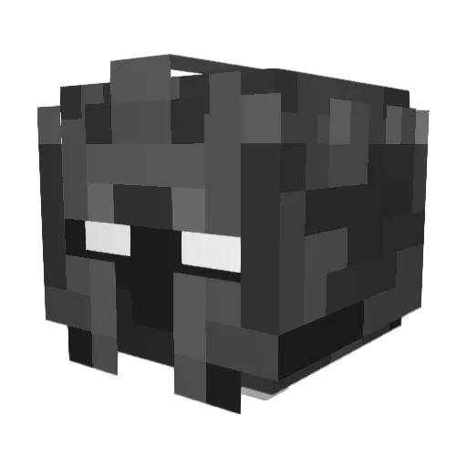 LonePaladinZero Minecraft avatar head, 3D render