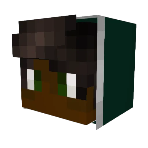 LoneWalker200 Minecraft avatar head, 3D render