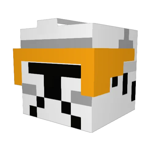 LoneWolf0907 Minecraft avatar head, 3D render