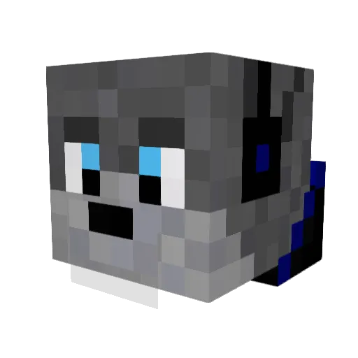 LoneWolf_XD Minecraft avatar head, 3D render