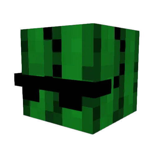 Lone_Cactus Minecraft avatar head, 3D render