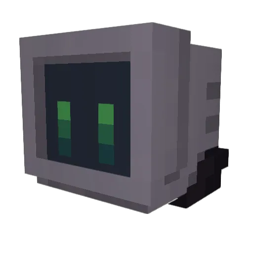 Lone_Stranger Minecraft avatar head, 3D render