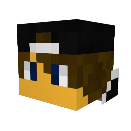 Lone_Wolf935 Minecraft avatar head, 3D render