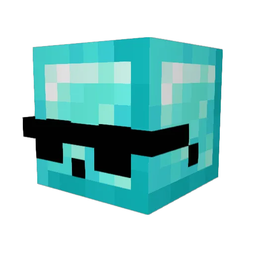 Lonelisz Minecraft avatar head, 3D render