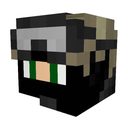 LonelyHermit Minecraft avatar head, 3D render