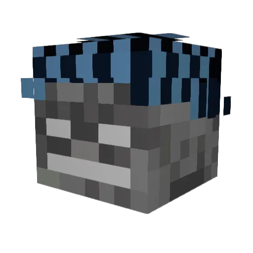 LonelyOleg Minecraft avatar head, 3D render