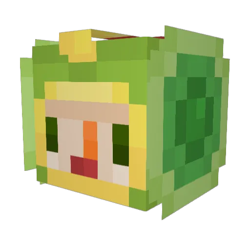 LonelyRollinStar Minecraft avatar head, 3D render