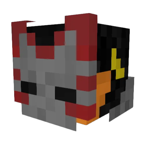 LonelySant Minecraft avatar head, 3D render
