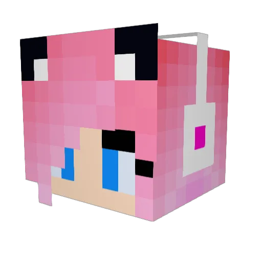 LonelyStranger Minecraft avatar head, 3D render