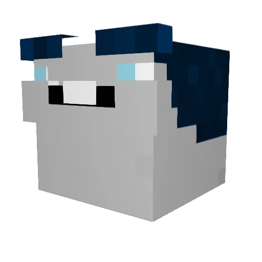 LonelyTiger Minecraft avatar head, 3D render