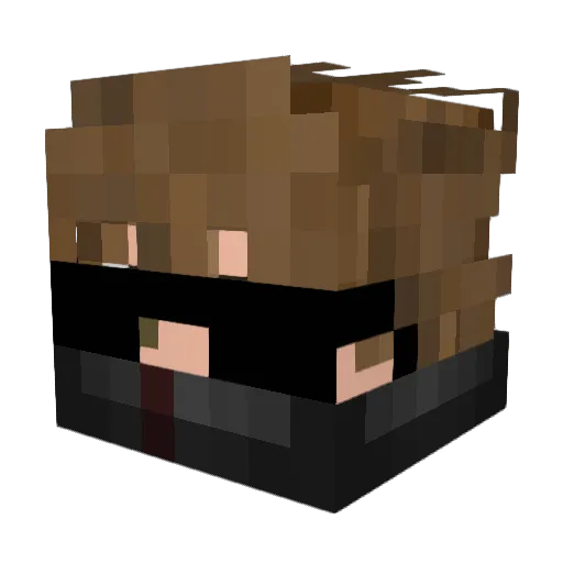 LonelyZ Minecraft avatar head, 3D render