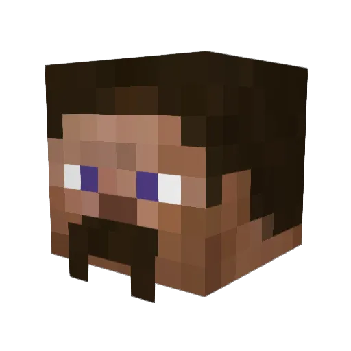 Lonely_0mega Minecraft avatar head, 3D render