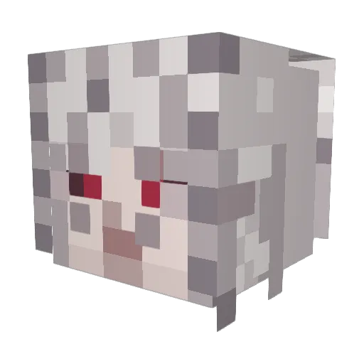 Lonely_Fr Minecraft avatar head, 3D render