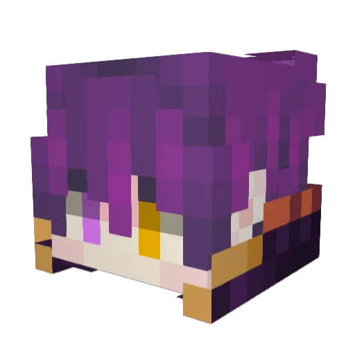Lonelyzin7 Minecraft avatar head, 3D render