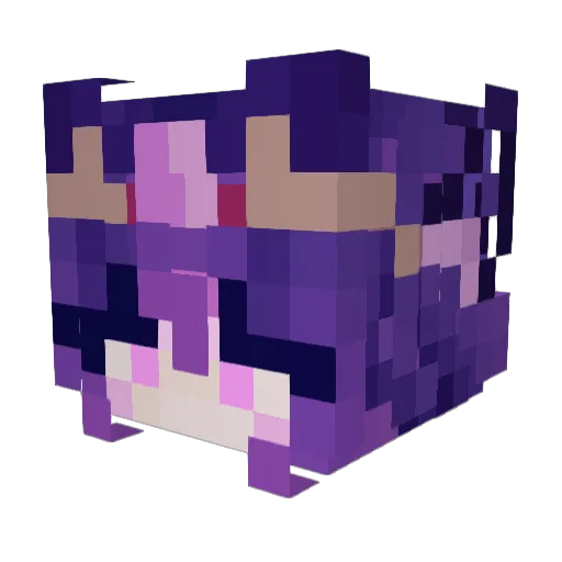 Lonenus Minecraft avatar head, 3D render