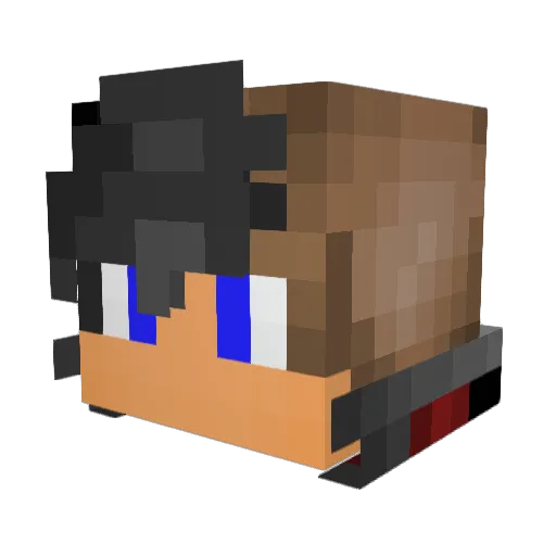Lonepanter1 Minecraft avatar head, 3D render