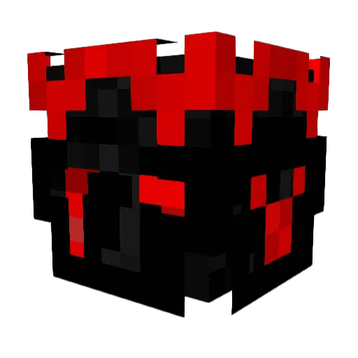Lonepina Minecraft avatar head, 3D render