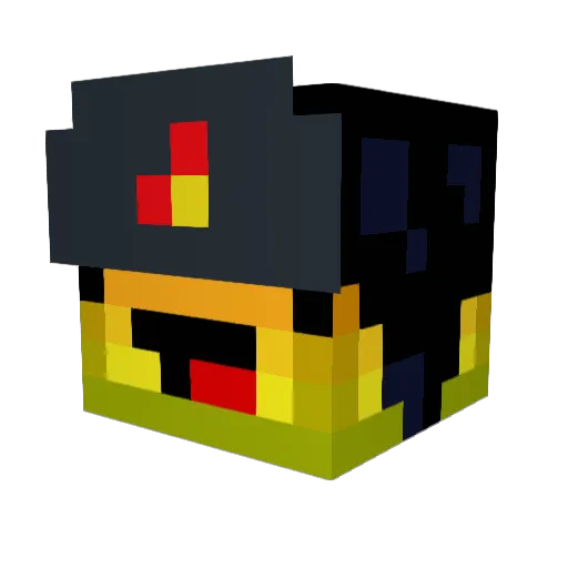 Lonerdonkey Minecraft avatar head, 3D render
