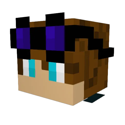 Lonewolf0073 Minecraft avatar head, 3D render