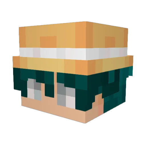 Lonexay Minecraft avatar head, 3D render