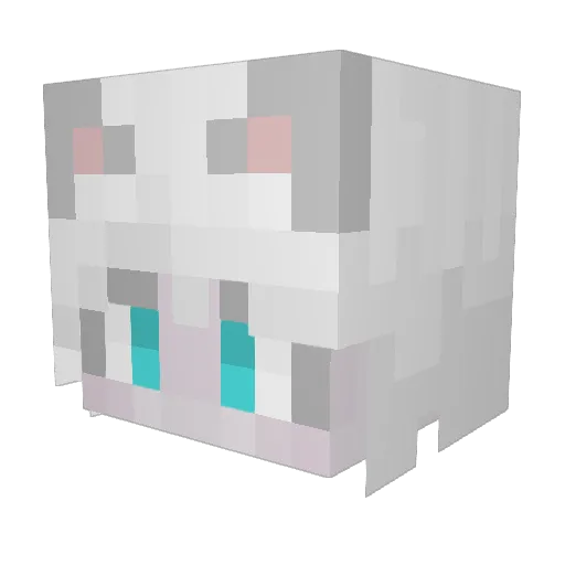 Long010202 Minecraft avatar head, 3D render