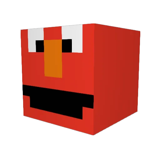 LongBump Minecraft avatar head, 3D render
