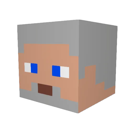 LongDayzz Minecraft avatar head, 3D render