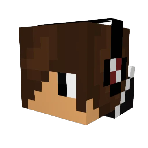 LongDongMC Minecraft avatar head, 3D render