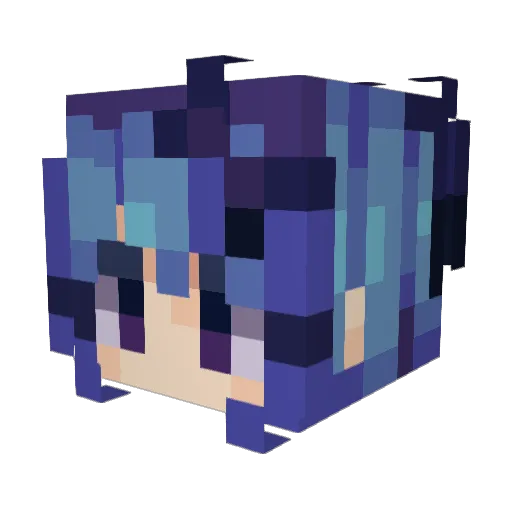 LongDroopSnoot Minecraft avatar head, 3D render