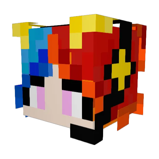 LongMiu520 Minecraft avatar head, 3D render
