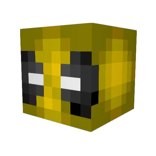 LongRod Minecraft avatar head, 3D render