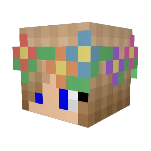 LongTallSally32 Minecraft avatar head, 3D render