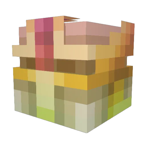 LongTe Minecraft avatar head, 3D render