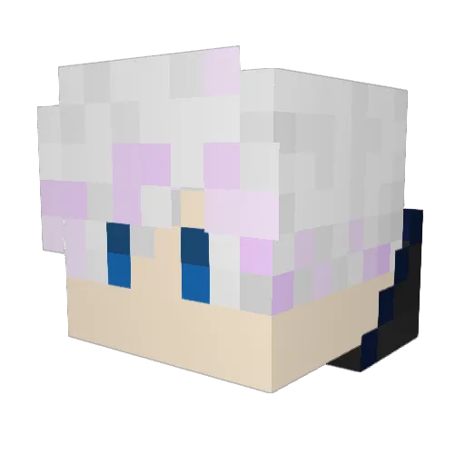 Long_Feng Minecraft avatar head, 3D render