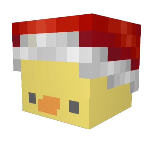 Long_N Minecraft avatar head, 3D render