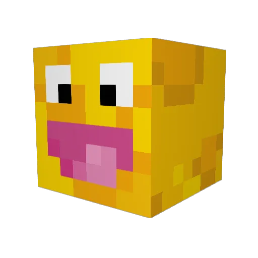 Long_blue_cheese Minecraft avatar head, 3D render