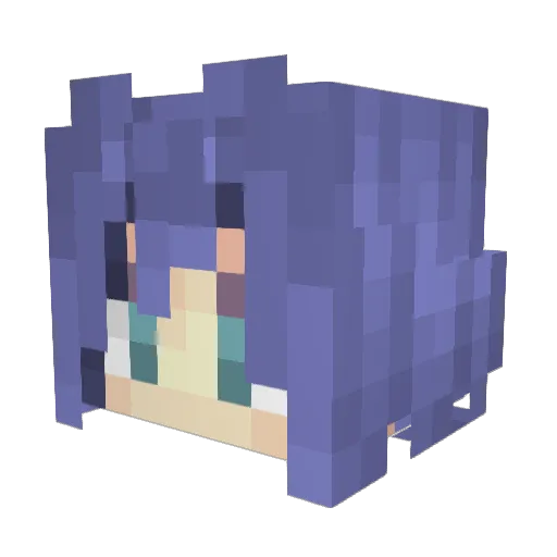 LongerBrick Minecraft avatar head, 3D render