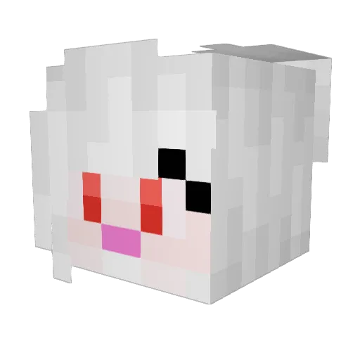 LongestLily Minecraft avatar head, 3D render