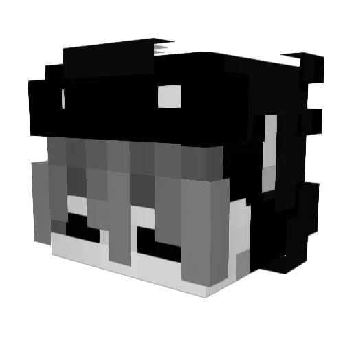 LonggIsMe Minecraft avatar head, 3D render