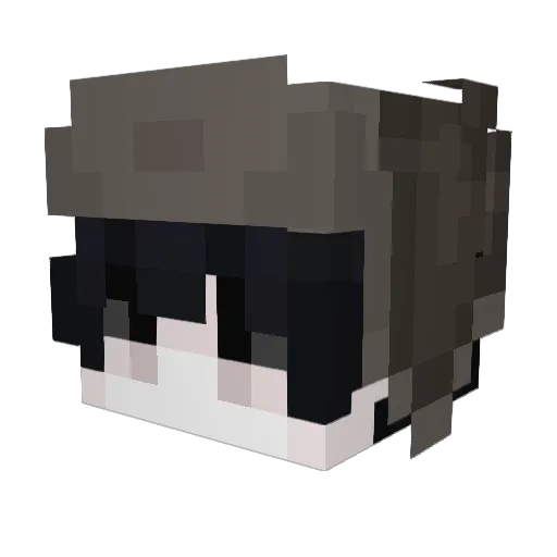 LongingRose Minecraft avatar head, 3D render