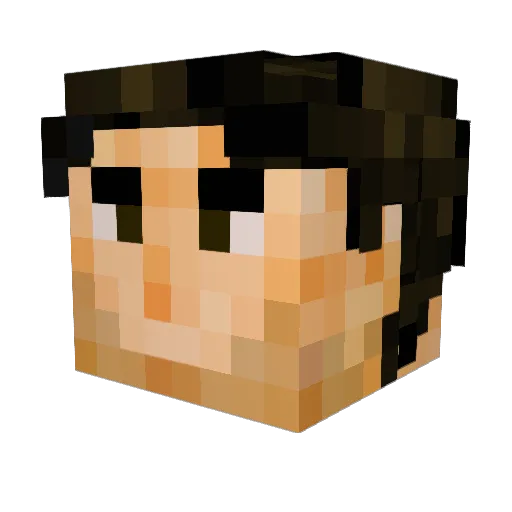 Longinus233 Minecraft avatar head, 3D render